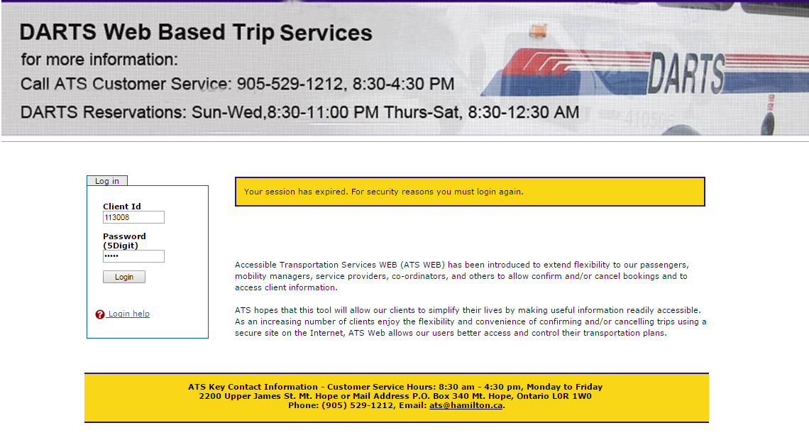 Darts Transit Hamilton